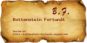 Bottenstein Fortunát névjegykártya
